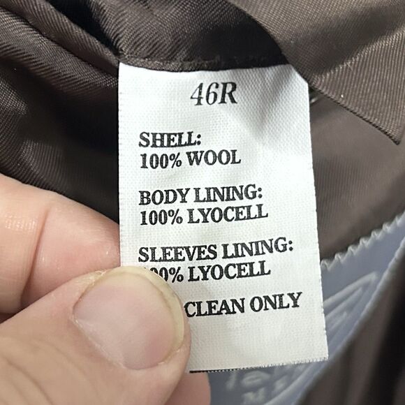 Talbots Mens 46R Sport Coat 100% Wool Gold Knit Three Button Fully Lined Formal - Picture 4 of 8